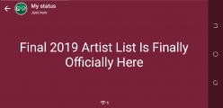Final 2019 Artist List Is Finally Here