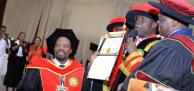 Bishop David Livingstone Kiganda receives an Hononary Doctorate in Theology